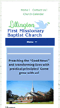 Mobile Screenshot of lillingtonfirstbaptist.org