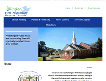 Tablet Screenshot of lillingtonfirstbaptist.org
